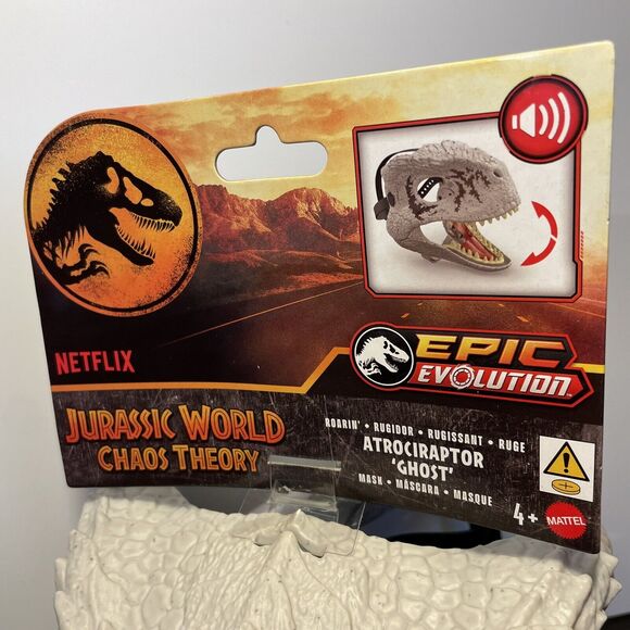 NEW 2024 Jurassic World Chaos Theory W/ Roar Sound Atrociraptor Dinosaur Mask - Picture 3 of 6